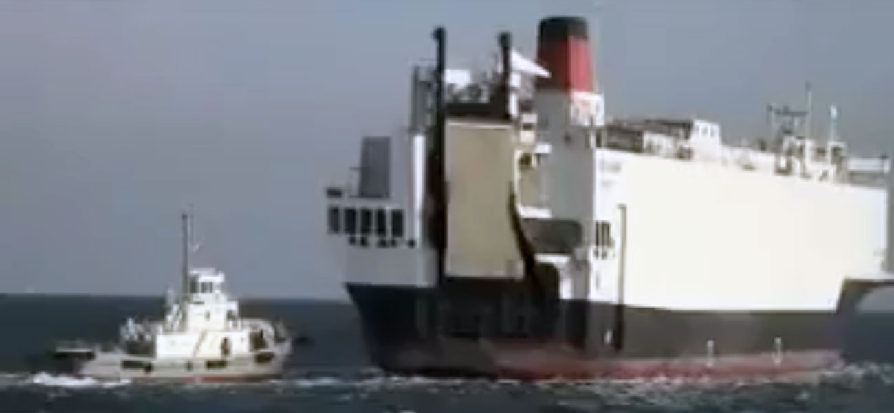 Rimorchiatore evita alla Pacific winner la collisione con una boa