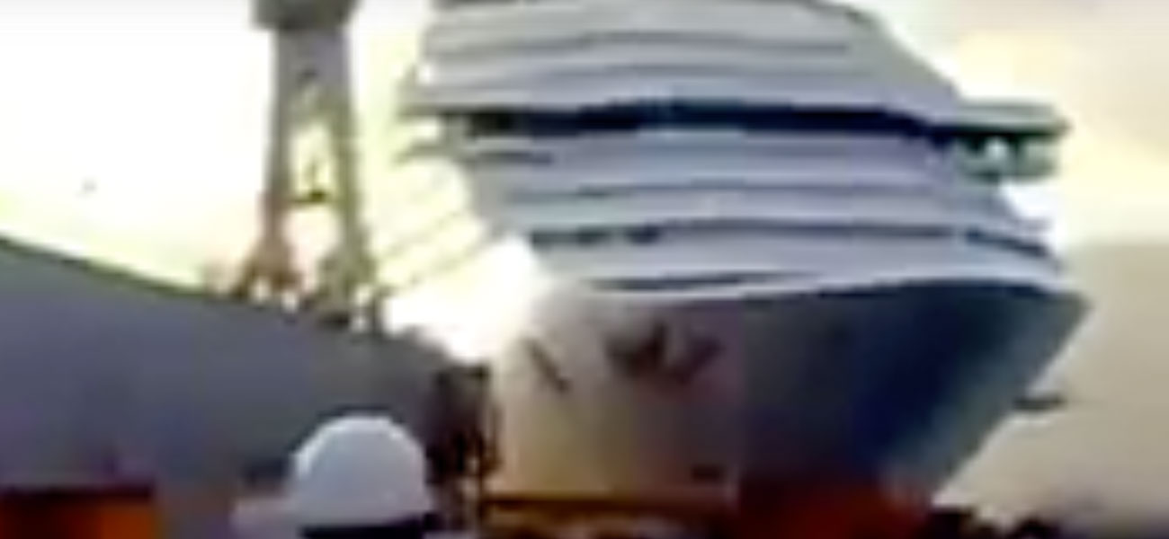 Dicembre 2008 - Primo incidente Costa Concordia nel porto di Palermo